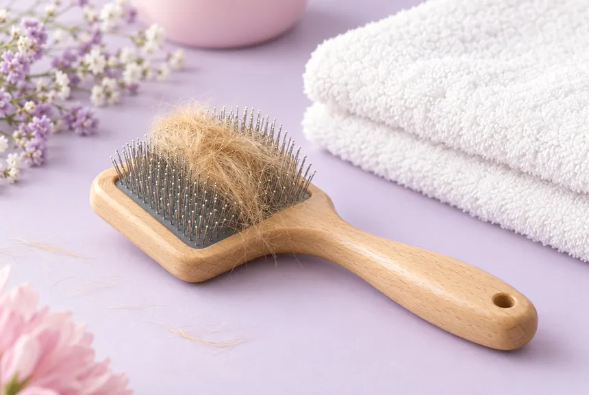 Escova de pet com pelo solto
